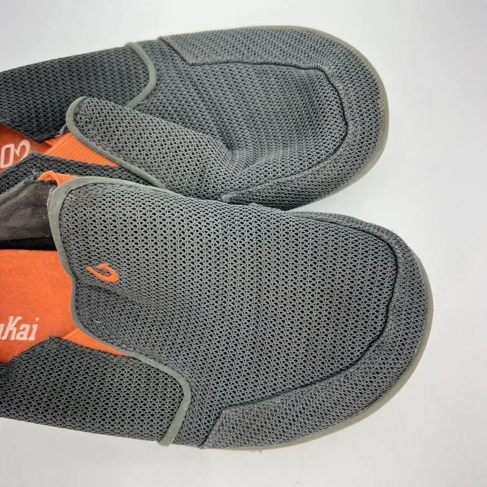 OluKai Boys Nohea Mesh Slip On Comfort Casual Shoes Rubber Soles Size US K3